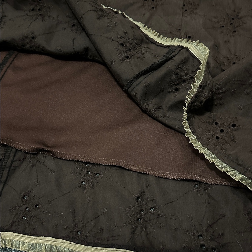 Sage brush trading Co. Elegant Brown Skirt - Picture 3 of 8